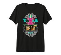 SUP Surfing Stand Up Paddle Paddling Axolots Yoga supboard Premium T-Shirt