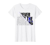SUP Surfing Stand-Up Paddle Surf SUP-Board Paddleboarding Value Graphic T-Shirt, Women, White, S