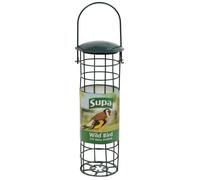 Supa 9 inch Wild Bird Fat Ball Feeder, Holds 4 Standard Fat Balls