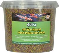 Supa All Year Round 3mm Pond Pellets Fish Food 1.25kg, Premium Quality Offering a Nutritionally Balanced Diet for All Types of Pond Fish