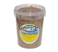 Supa Aquarium Fish Food Tropical Flake 1 Litre for Tropical Fish | Premium Quality Nutritious Complete Balanced Diet