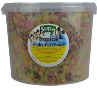 Supa Aquarium Tropical Fish Flake Food, 3 Litre Bucket, Premium Quality Nutritious Fish Food, Complete Balanced Diet