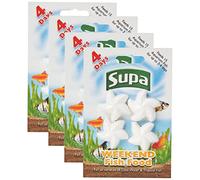 Supa Aquarium Weekend Fish Food, 4 Days, Pack of 4, Easy To Use, Slow Releasing Food Block For Feeding Cold Water & Tropical Aquarium Fish