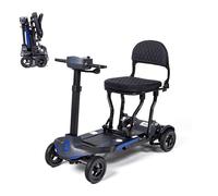 Supa Carbon Lite By Monarch Mobility - Ultra Lightweight Folding Mobility Scooter, 13kg Carbon Fibre, Rear-Wheel Drive, 4mph Speed, 9-Mile Range