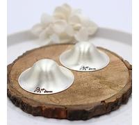 Supa Chérie The Original Silver Nursing Cups - Nipple Shields for Nursing Newborn - Newborn Essentials Must Haves - Nipple Covers Breastfeeding - Soothe and Protect Your Nursing Nipples - 925 CT