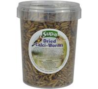 Supa Dried Calci Worms for Wild Birds, 1 Litre Bucket, High Energy Protein Rich Treat, Attract More Birds To Your Garden.