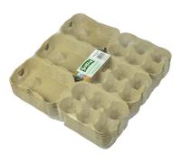 Supa Half Dozen Egg Boxes x 30-Pieces, Traditional Fibre Egg Box, 100% Recyclable and Biodegradable. Packs are Designed to Take Chicken Eggs from Sma