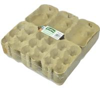 Supa Half Dozen Egg Boxes x 36 -Pieces, Traditional Fibre Egg Box, 100% Recyclable and Biodegradable. Packs are Designed to Take Chicken Eggs from Small to Extra Large.