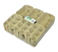Supa Half Dozen Egg Boxes x 36 -Pieces, Traditional Fibre Egg Box, 100% Recyclable and Biodegradable. Packs are Designed to Take Chicken Eggs from Sm