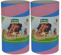 Supa Medium Chewi Tube, Helps To Promote Exercise & Stimulation For A Healthier And Happier Pet, Size 23.2cm (L) x 13.2cm (W) x 13.2cm (D) (Pack of 2)