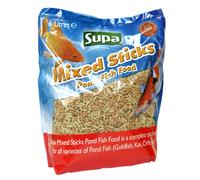 SUPA Mixed Koi and Pond Sticks, 6L Sachet | Premium Quality Fish Food Offering A Nutritionally Balanced Diet