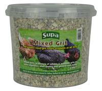 Supa Mixed Poultry Grit 3 Litre Bucket, A Mixture Of Insoluble And Soluble Grits To Assist Digestion, Egg Shell Quality And General Well Being.