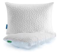 SUPA MODERN Cooling Pillow For Sleeping, Shredded Memory Foam Pillows Queen Size 2 Pack Bed Pillow For Side Back Stomach Sleepers, Adjustable Cool Pillows For Hot Sleepers With Washable Cover