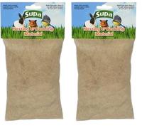 Supa Natural Bedding & Nesting Material For Birds & Small Animals, Environmentally Friendly Jute Fibre. Makes A Warm Cosy And Safe Nest (Pack of 2)