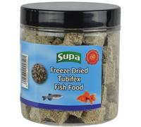 Supa Natural Tubifex Cubes, 30 Grams, Highly Nutritious Protein Rich Food for Aquarium and Pond Fish, Coldwater, Tropical and Marine Fish, Turtles and Terrapins