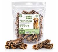 Supa Paws 500g Buffalo Beef Tripe for Dog, 100% Natural Air Dried Dog Chews, High Protein & Low Fat Beef Sticks Pet Treats Good for Teeth and Gums Dog Treats Snacks Breeds & Size