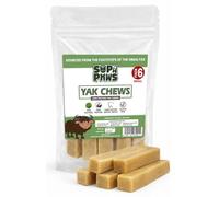 Supa Paws 6 Small Yak Chews for Dogs, Full of Protein long Lasting Dog Chews, 100% Natural Himalayan Yak Milk Dog Chews, Odor Free Dental Chew for Aggressive Chewers, Toothsome Yak Bars for Dogs