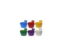 Supa Poultry Cage Cups / Galley Cups / Aviary Cups, Pack of 12, Suitable For Both Food, Grit Or Water, Includes Integral Hook So The Cups Can Be Hung