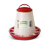 Supa Red & White Poultry Feeder - Size: 1KG
