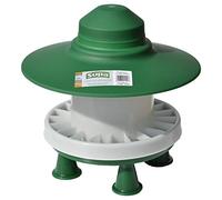 Supa Ringwood Outdoor Poultry Feeder With Fins, Detachable Legs & Rain Hood, Holds Approximately 2.5kg. Premium Quality Feeder, Made In The UK.