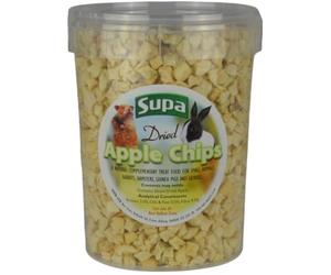 Supa Small Animal Apple Chips Tub, 1 Litre | Made From Human Grade Food Material | Excellent Treat For Your Pet
