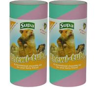 Supa Small Chew-i-Tube, Helps to Promote Exercise and Stimulation for a Healthier & Happier Small Pets. Tube Size 15cm (L) x 6.8cm (W) x 6.8cm (D) (Pack of 2)