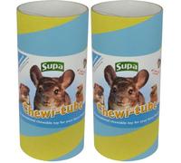 Supa Standard Chewi Tube for Guinea Pigs, Chinchillas, Hamsters, Rats, Helps to Promote Exercise & Stimulation for a Healthier and Happier Pet, Size 23.4cm (L) x 10.8cm (W) x 10.8cm (D) (Pack of 2)