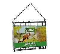 Supa Suet Block & Cake Wild Bird Feeder, Hold Suet Blocks or Scraps