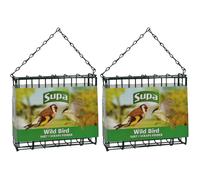 Supa Suet Block & Cake Wild Bird Feeder, Hold Suet Blocks or Scraps
