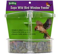 Supa Wild Bird Window Feeder | Enjoy Close Up Observation of Garden Birds, Comes Complete With 3 Heavy Duty Suction Cups