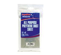 SupaBrands Decorators all purpose polythene dust sheet. 12' x 9'