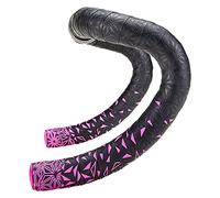 Supacaz Sticky Kush Star Fade Bar Tape Neon Pink & Ano Pink Plugs