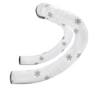 Supacaz Sticky Kush Galaxy Bar Tape White With Black Stars & Ano Black Plugs