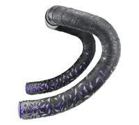 Supacaz Super Sticky Kush - Star Fade - Purple Refractor + Purple Plug - Bicycle Bar Tape for Cycling Bike Handlebar Tape