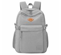SUPACOOL Casual Laptop Backpack with USB Charging Port For for Men and Women, Backpack for College, Light Gray, 16.5", Casual