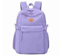 SUPACOOL Casual Laptop Backpack with USB Charging Port For for Men and Women, Backpack for College, Light Purple, 16.5", Casual