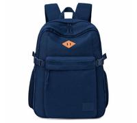 SUPACOOL Casual Laptop Backpack with USB Charging Port For for Men and Women, Backpack for College, Navy Blue, 16.5", Casual