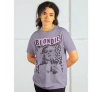 Supacult Women's Blondie Leopard Music T-Shirt in Lilac | Size: Medium Supacult Lilac M