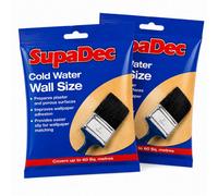 SupaDec 2X Wallpaper Cold Water Wall Size Adhesive Paste Plaster Porous Surface