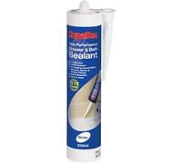 SupaDec 310ml Shower & Bath Kitchen Sealent DIY Water Mould Resistant High Performance White Flexible Seal For Sealing Baths, Showers, Basins & Kitchen Fittings