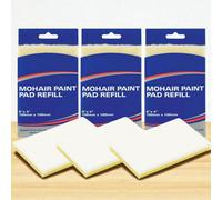 SupaDec 3X Mohair Foam Paint Pad Refill 150mm X 100mm 6 X 4 Inch Decorating