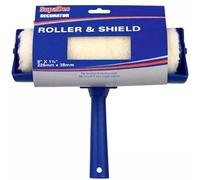 Supadec 9 X 1.25 Inch Decorator Paint Roller & Splatter Shield Guard Diy Decorating Wall & Ceiling Emulsion & Masonry Painting
