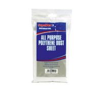 Supadec All Purpose Polythene Plastic Dust Sheets White (3.6 X 1.8M)