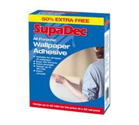 SupaDec All Purpose Wallpaper Adhesive | Hangs Up to 20 Rolls | Extra Smooth - Easy-Mix Paste Adhesive | Fast Mix Formula with Strong Grab | Suitable for All Types of Wallpaper