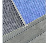 Supadec Aluminium Carpet To Carpet Door Strip - 900mm X 45mm With Fixings - Durable Floor Edge Trim