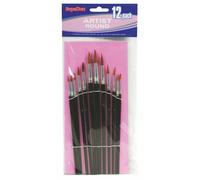 SupaDec Artist Brush Set (12 Piece) in Black SupaDec Black