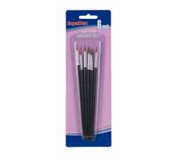 SupaDec Artist Brush Set (Pack of 6) in Black SupaDec Black