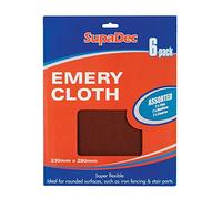 SupaDec Assorted Emery Cloth - 6 Pack