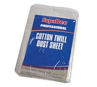 SupaDec Cotton Twill Dust Sheet "12' x 12' (3.6mtr x 3.6mtr) Approx