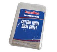 Supadec Cotton Twill Dust Sheet White (3.6 X 3.6M)